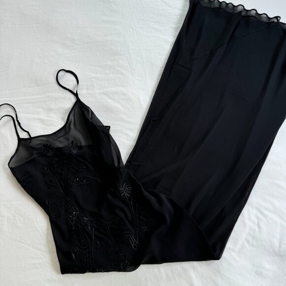 Realisation par the aurora silk dress sheer maxi dress - Picture 2 of 5